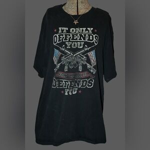 Port and Company Black Graphic Tee